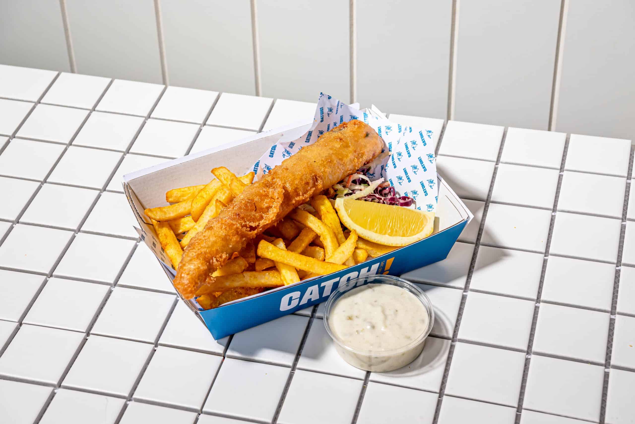 HOKI BATTERED WITH CHIPS